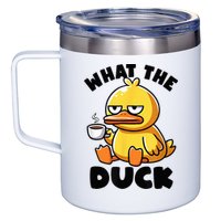What The Duck Owner I Love Ducks Lover Funny Rubber Duck 12oz Stainless Steel Coffee Mug