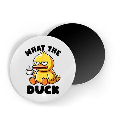 What The Duck Owner I Love Ducks Lover Funny Rubber Duck Magnet