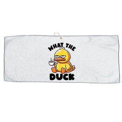 What The Duck Owner I Love Ducks Lover Funny Rubber Duck Large Microfiber Waffle Golf Towel