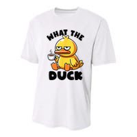 What The Duck Owner I Love Ducks Lover Funny Rubber Duck Youth Performance Sprint T-Shirt