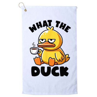 What The Duck Owner I Love Ducks Lover Funny Rubber Duck Golf Towel
