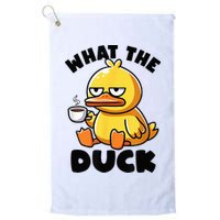 What The Duck Owner I Love Ducks Lover Funny Rubber Duck Golf Towel