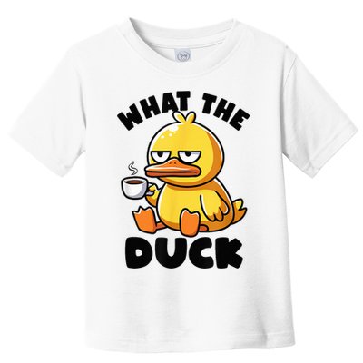 What The Duck Owner I Love Ducks Lover Funny Rubber Duck Toddler T-Shirt