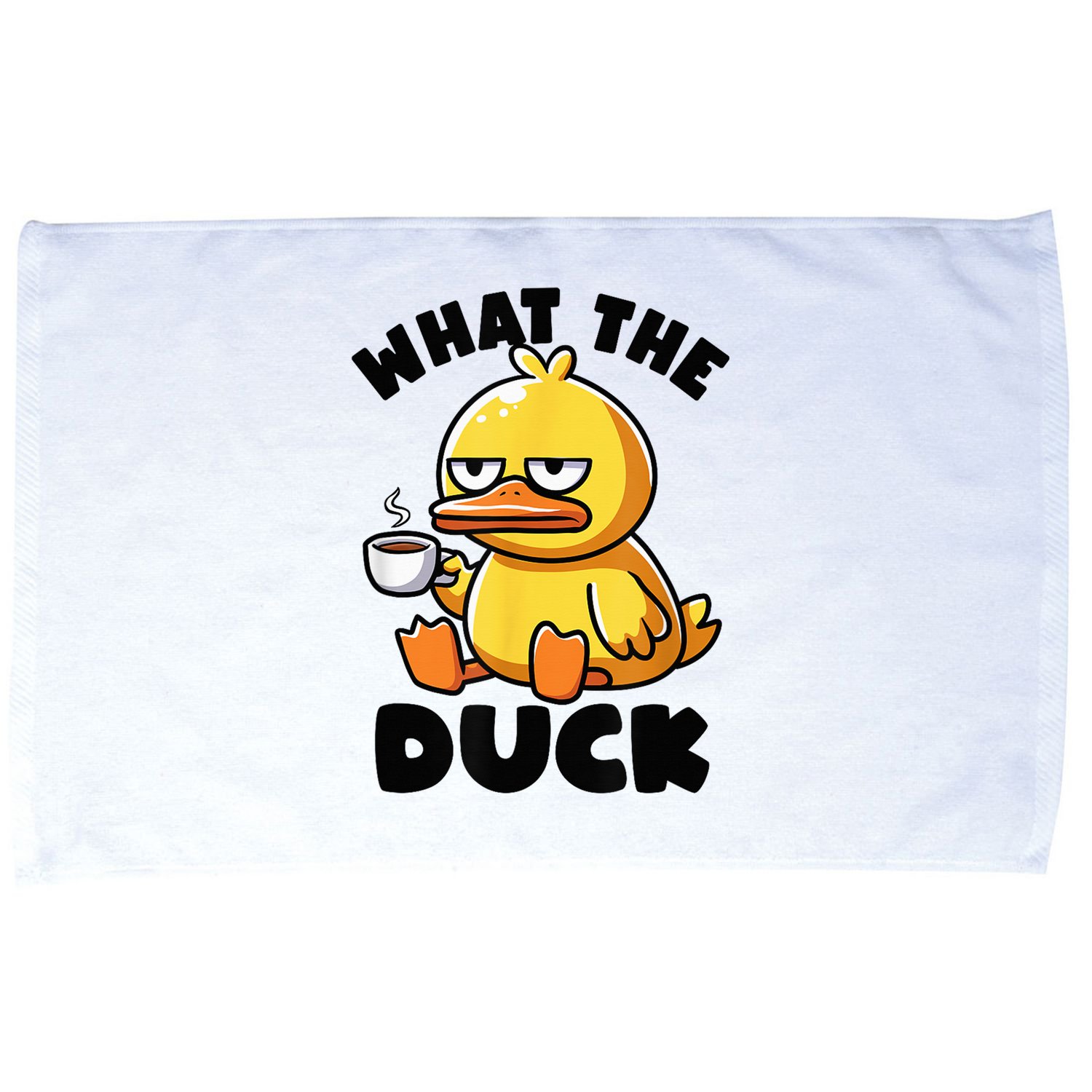 What The Duck Owner I Love Ducks Lover Funny Rubber Duck Microfiber Hand Towel