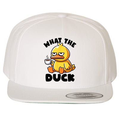 What The Duck Owner I Love Ducks Lover Funny Rubber Duck Wool Snapback Cap