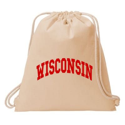 Wisconsin Throwback Design Classic Drawstring Bag