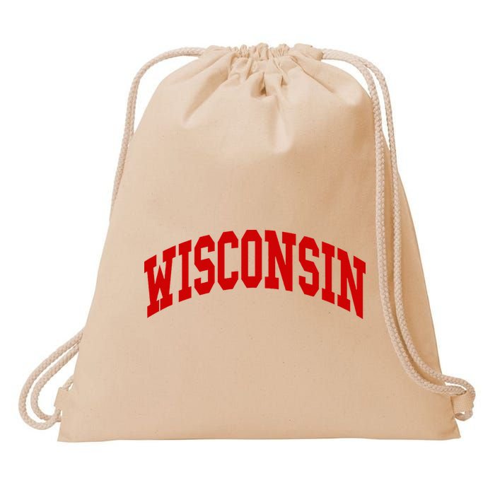 Wisconsin Throwback Design Classic Drawstring Bag