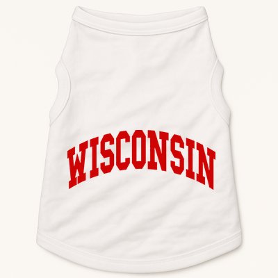 Wisconsin Throwback Design Classic Doggie Tank