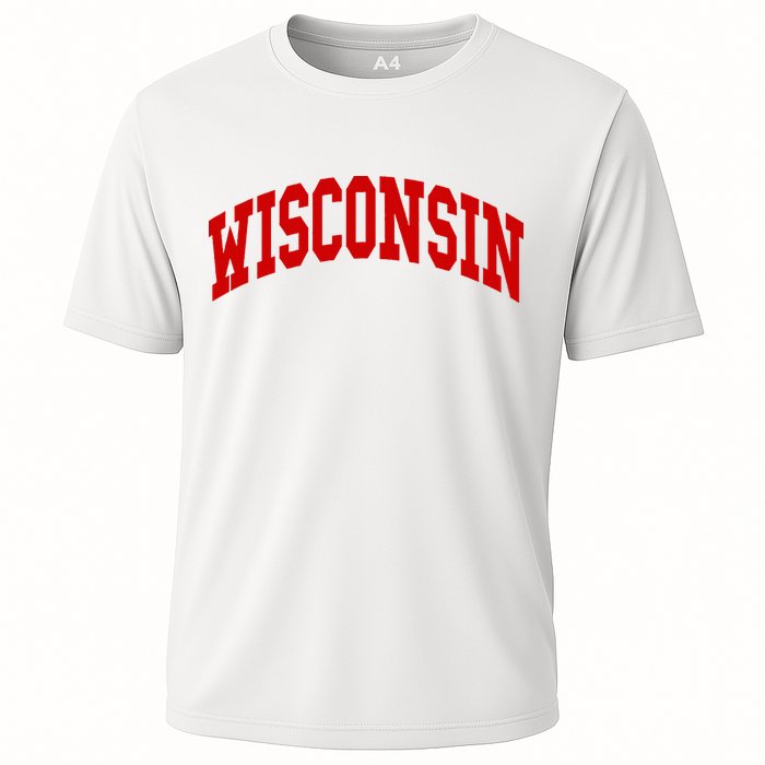 Wisconsin Throwback Design Classic Cooling Performance Crew T-Shirt