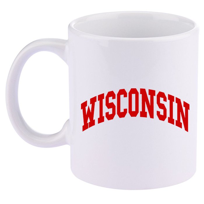 Wisconsin Throwback Design Classic 11oz C Handle Ceramic Mug