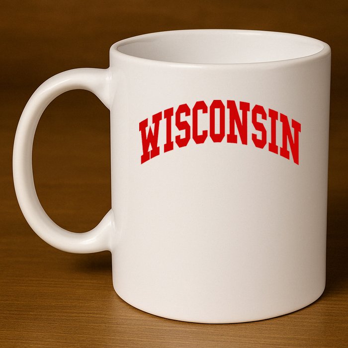Wisconsin Throwback Design Classic 11oz C Handle Ceramic Mug