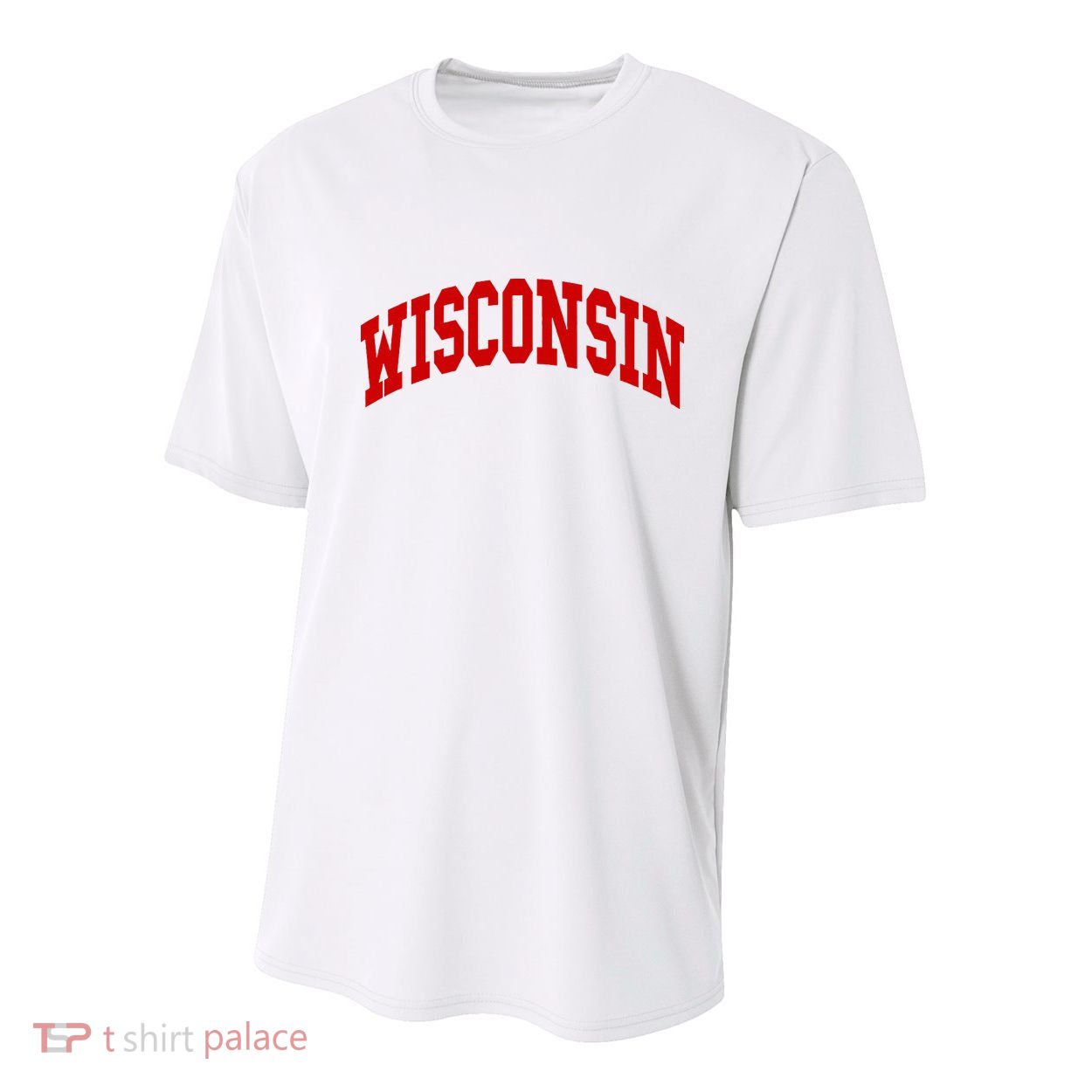 Wisconsin Throwback Design Classic Youth Performance Sprint T-Shirt