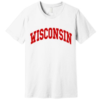 Wisconsin Throwback Design Classic Premium T-Shirt