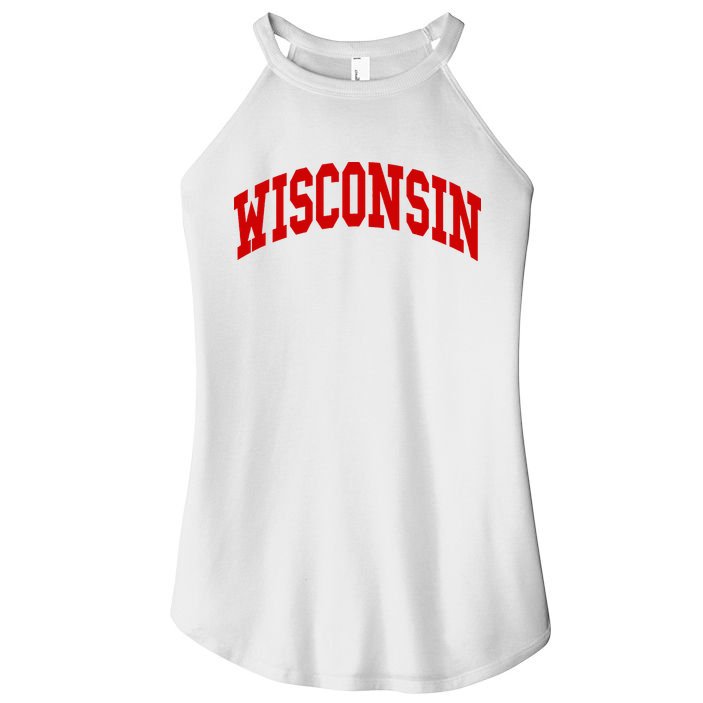 Wisconsin Throwback Design Classic Women's Perfect Tri Rocker Tank