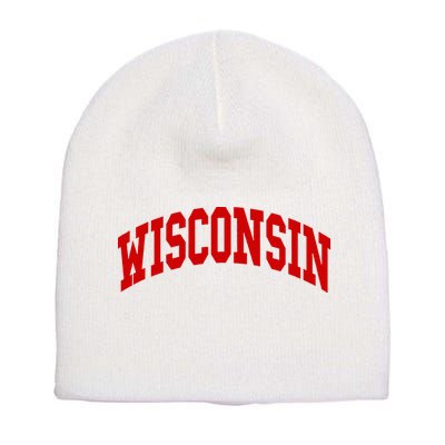 Wisconsin Throwback Design Classic Short Acrylic Beanie