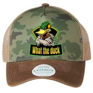 What The Duck Funny Duck Pun Funny Puns Duck Gamer Video Games Legacy Tie Dye Trucker Hat