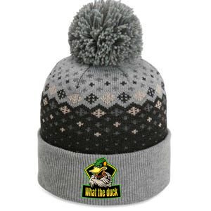 What The Duck Funny Duck Pun Funny Puns Duck Gamer Video Games The Baniff Cuffed Pom Beanie