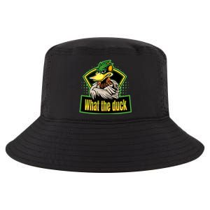 What The Duck Funny Duck Pun Funny Puns Duck Gamer Video Games Cool Comfort Performance Bucket Hat