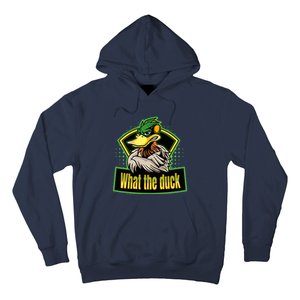 What The Duck Funny Duck Pun Funny Puns Duck Gamer Video Games Hoodie