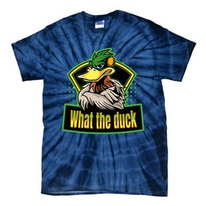 What The Duck Funny Duck Pun Funny Puns Duck Gamer Video Games Tie-Dye T-Shirt