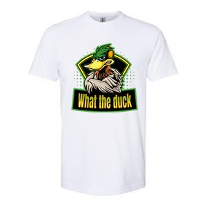 What The Duck Funny Duck Pun Funny Puns Duck Gamer Video Games Softstyle CVC T-Shirt