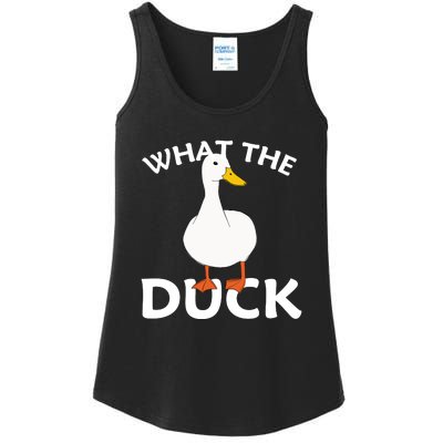 What The Duck Funny Ducks Ladies Essential Tank