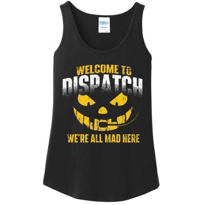 Welcome To Dispatch 911 Dispatcher Police Emergency Ladies Essential Tank