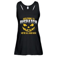 Welcome To Dispatch 911 Dispatcher Police Emergency Ladies Essential Flowy Tank