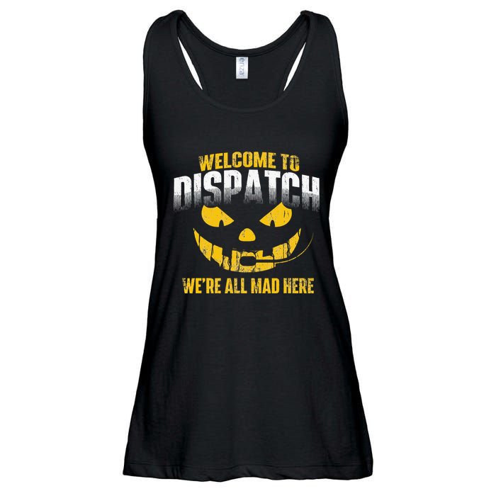Welcome To Dispatch 911 Dispatcher Police Emergency Ladies Essential Flowy Tank