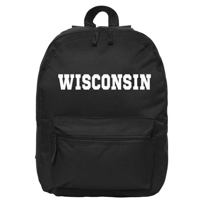 Wisconsin Throwback Design Classic 16 in Basic Backpack