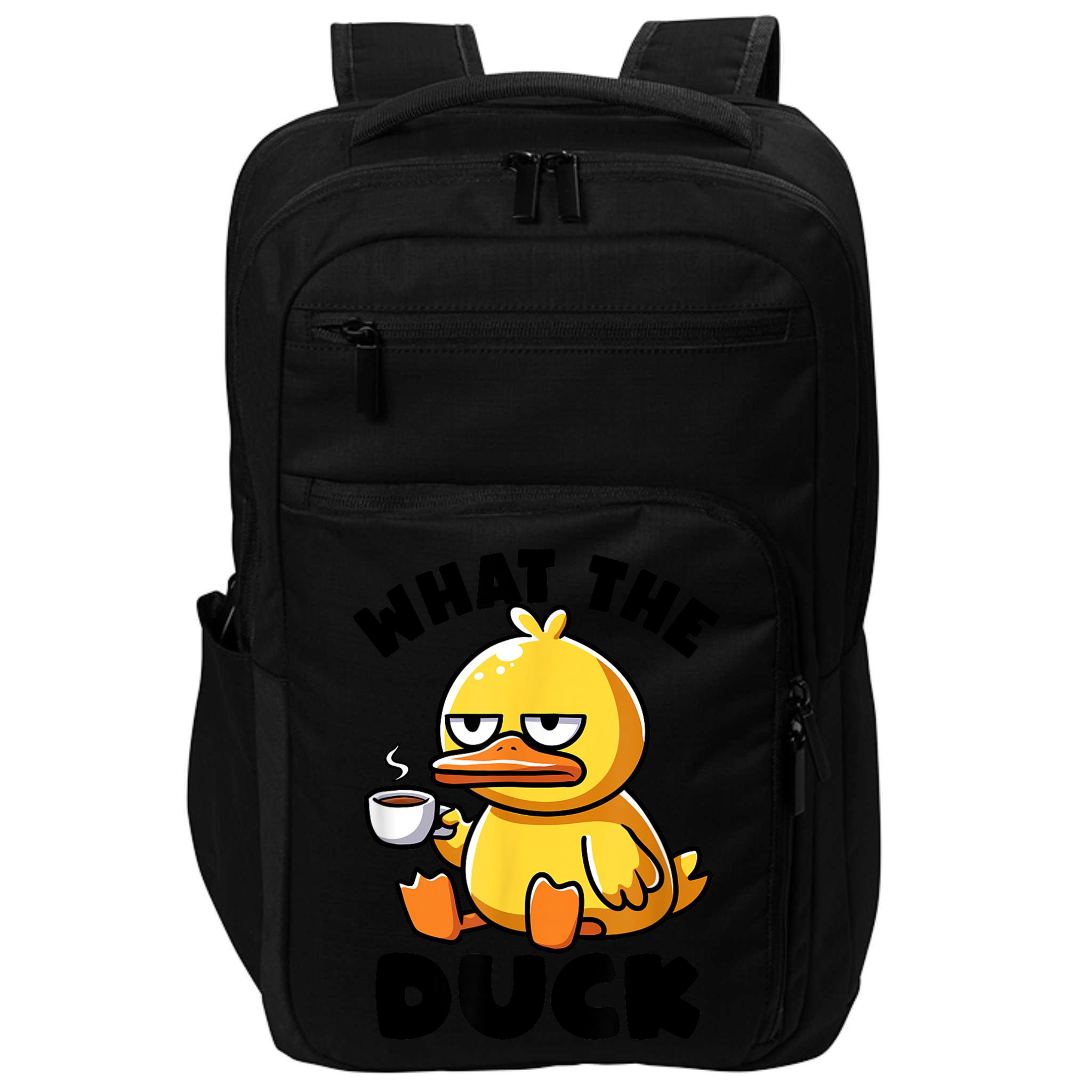What The Duck Owner I Love Ducks Lover Funny Rubber Duck Impact Tech Backpack