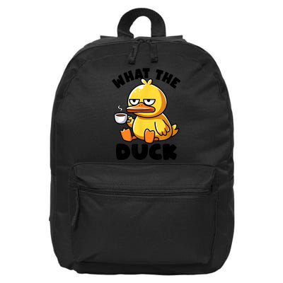 What The Duck Owner I Love Ducks Lover Funny Rubber Duck 16 in Basic Backpack