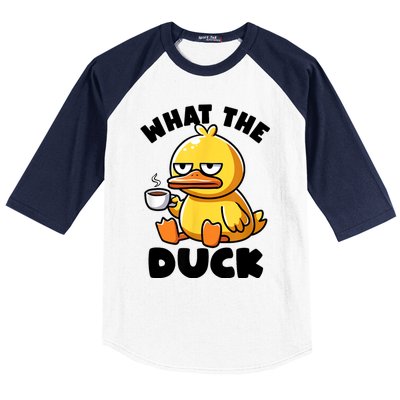 What The Duck Owner I Love Ducks Lover Funny Rubber Duck Baseball Sleeve Shirt