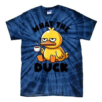 What The Duck Owner I Love Ducks Lover Funny Rubber Duck Tie-Dye T-Shirt