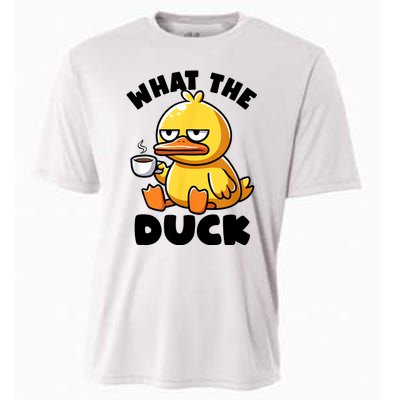 What The Duck Owner I Love Ducks Lover Funny Rubber Duck Cooling Performance Crew T-Shirt