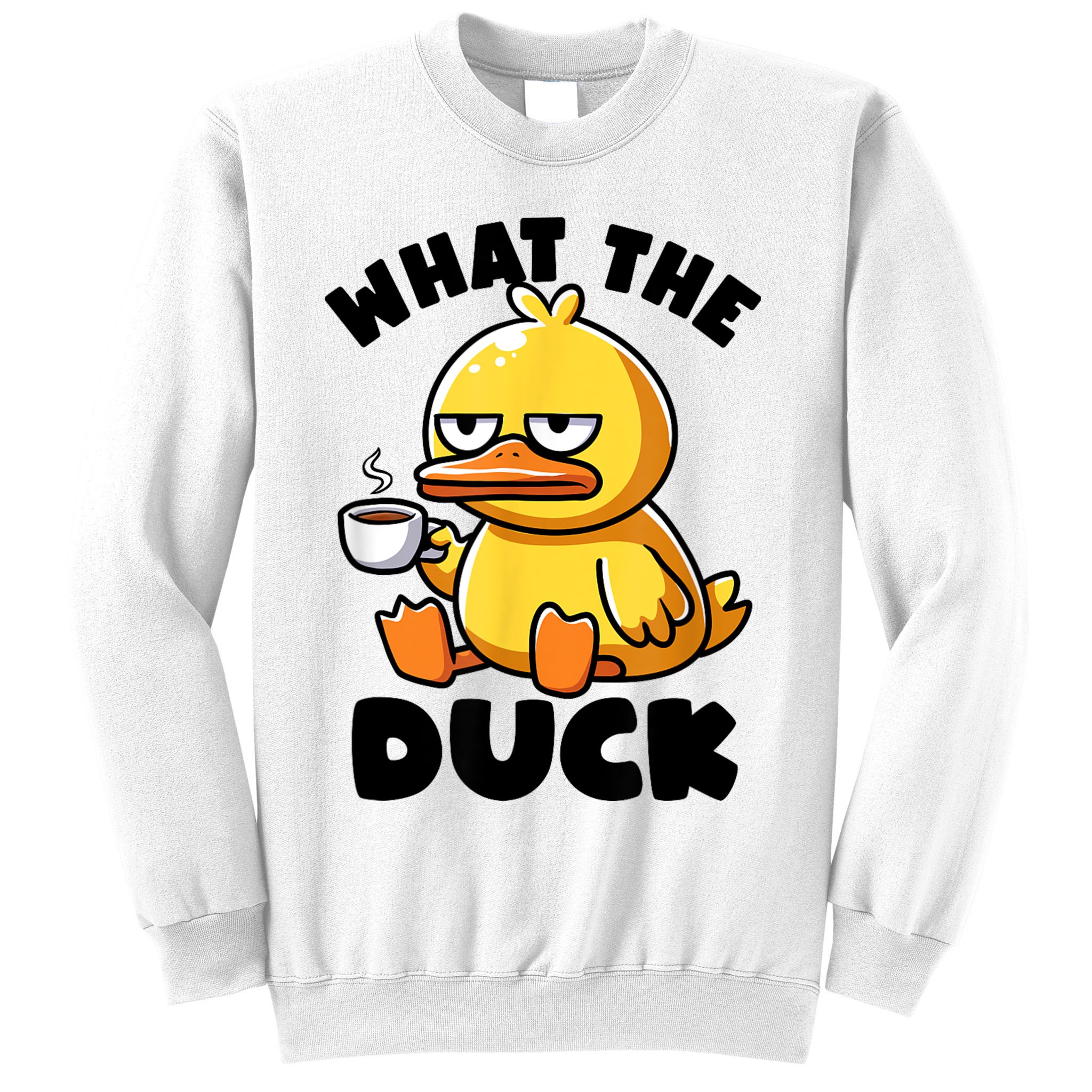 What The Duck Owner I Love Ducks Lover Funny Rubber Duck Sweatshirt