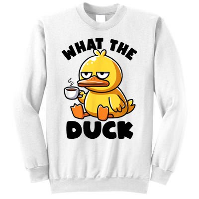 What The Duck Owner I Love Ducks Lover Funny Rubber Duck Sweatshirt