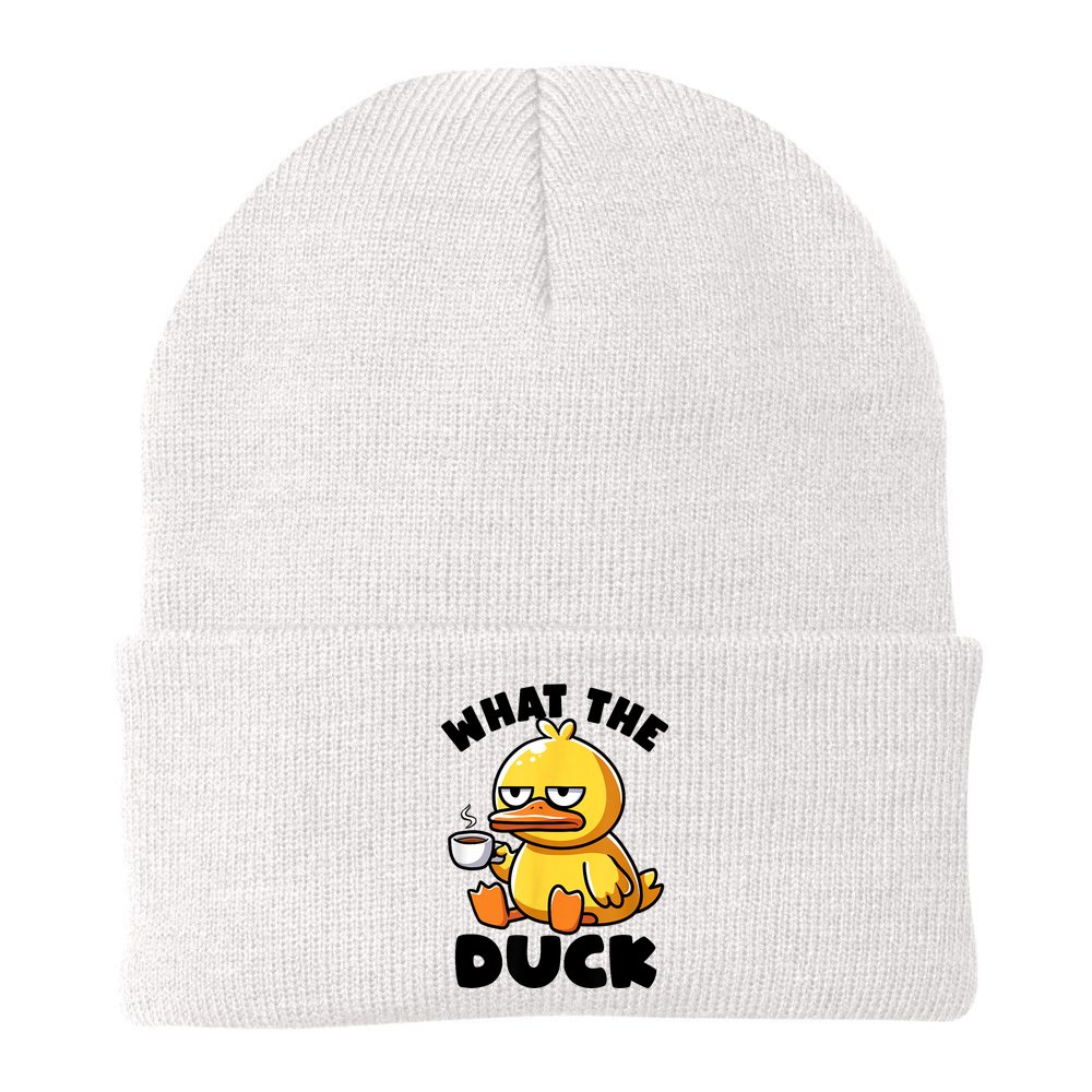 What The Duck Owner I Love Ducks Lover Funny Rubber Duck Beanie
