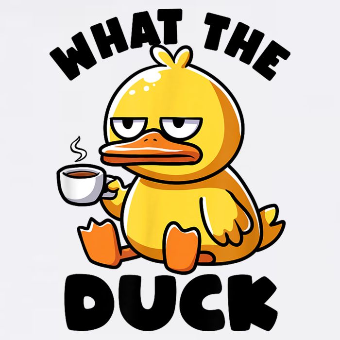 What The Duck Owner I Love Ducks Lover Funny Rubber Duck Flat Bill Trucker Hat