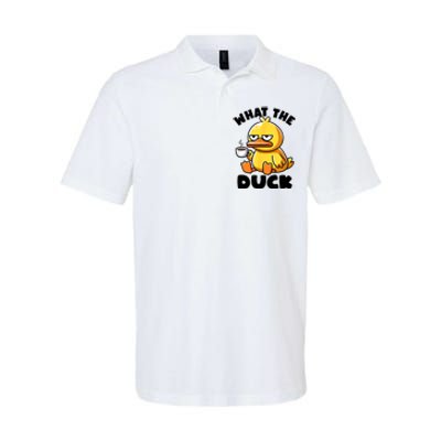 What The Duck Owner I Love Ducks Lover Funny Rubber Duck Softstyle Adult Sport Polo