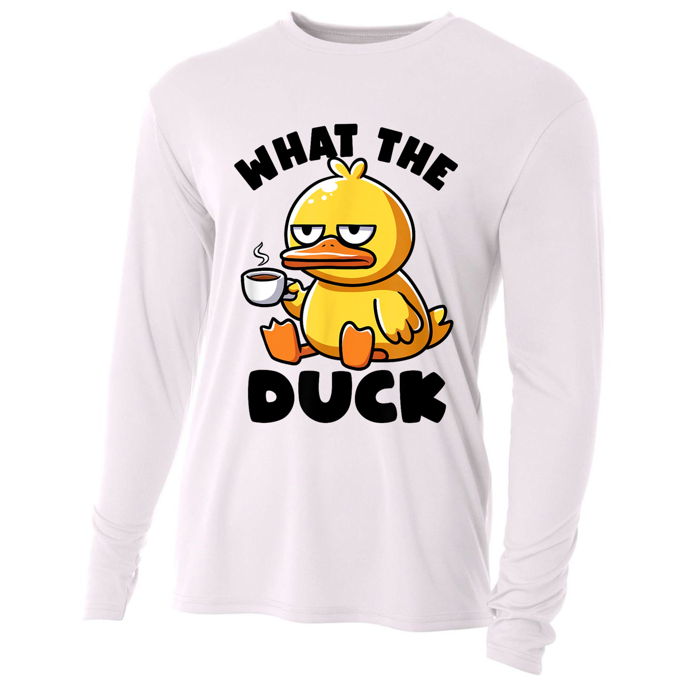 What The Duck Owner I Love Ducks Lover Funny Rubber Duck Cooling Performance Long Sleeve Crew
