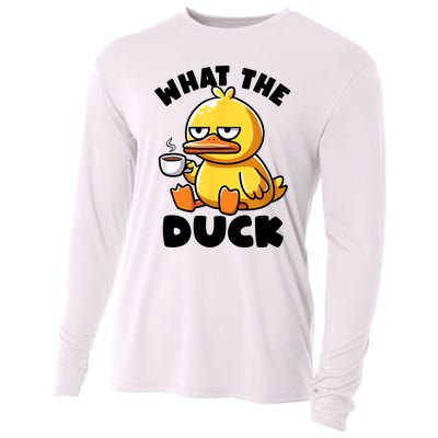 What The Duck Owner I Love Ducks Lover Funny Rubber Duck Cooling Performance Long Sleeve Crew