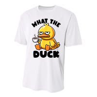 What The Duck Owner I Love Ducks Lover Funny Rubber Duck Performance Sprint T-Shirt