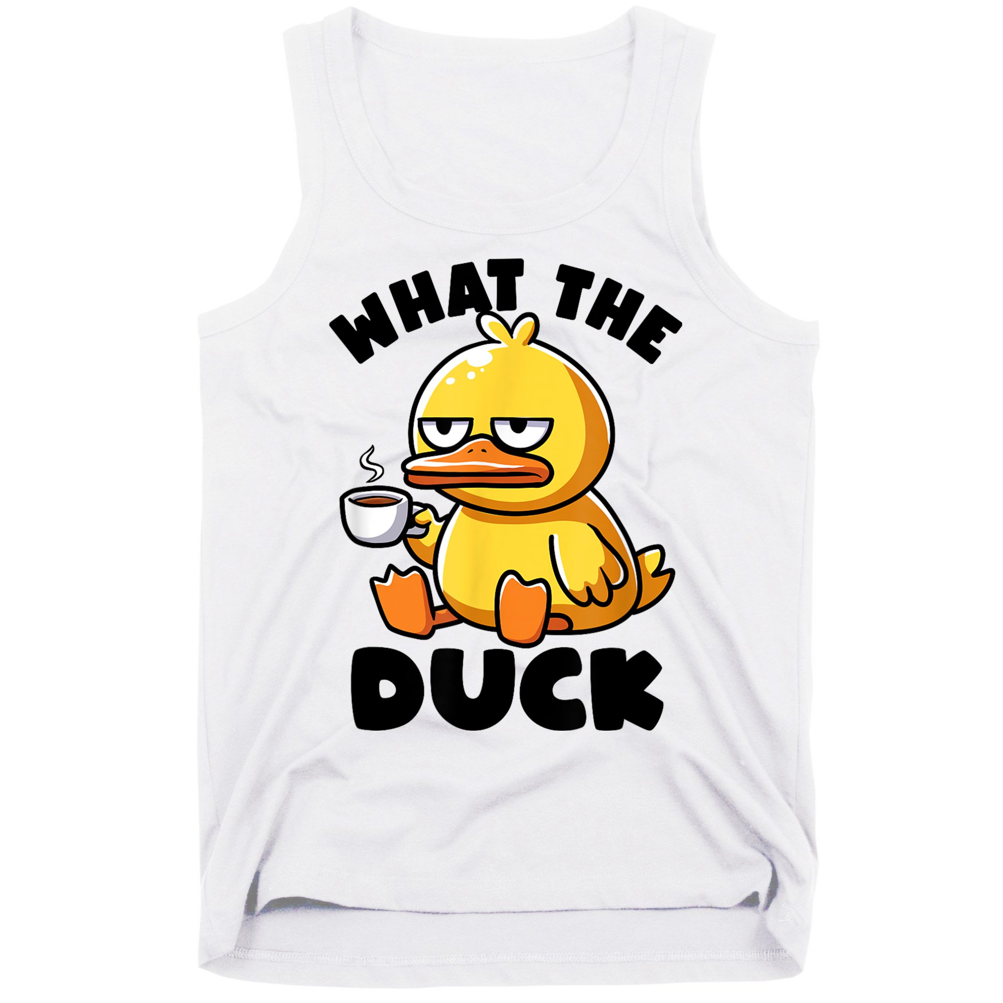 What The Duck Owner I Love Ducks Lover Funny Rubber Duck Tank Top