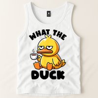 What The Duck Owner I Love Ducks Lover Funny Rubber Duck Tank Top