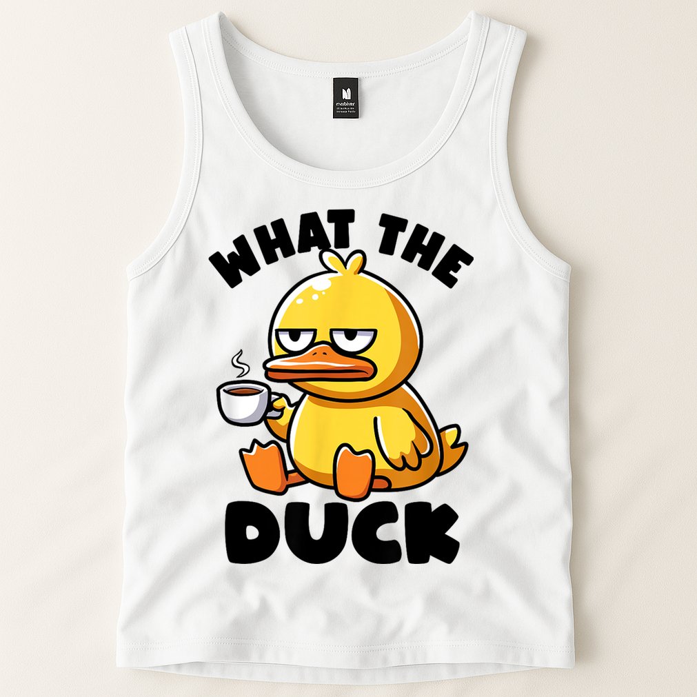 What The Duck Owner I Love Ducks Lover Funny Rubber Duck Tank Top
