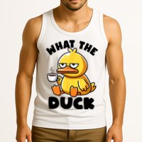 What The Duck Owner I Love Ducks Lover Funny Rubber Duck Tank Top