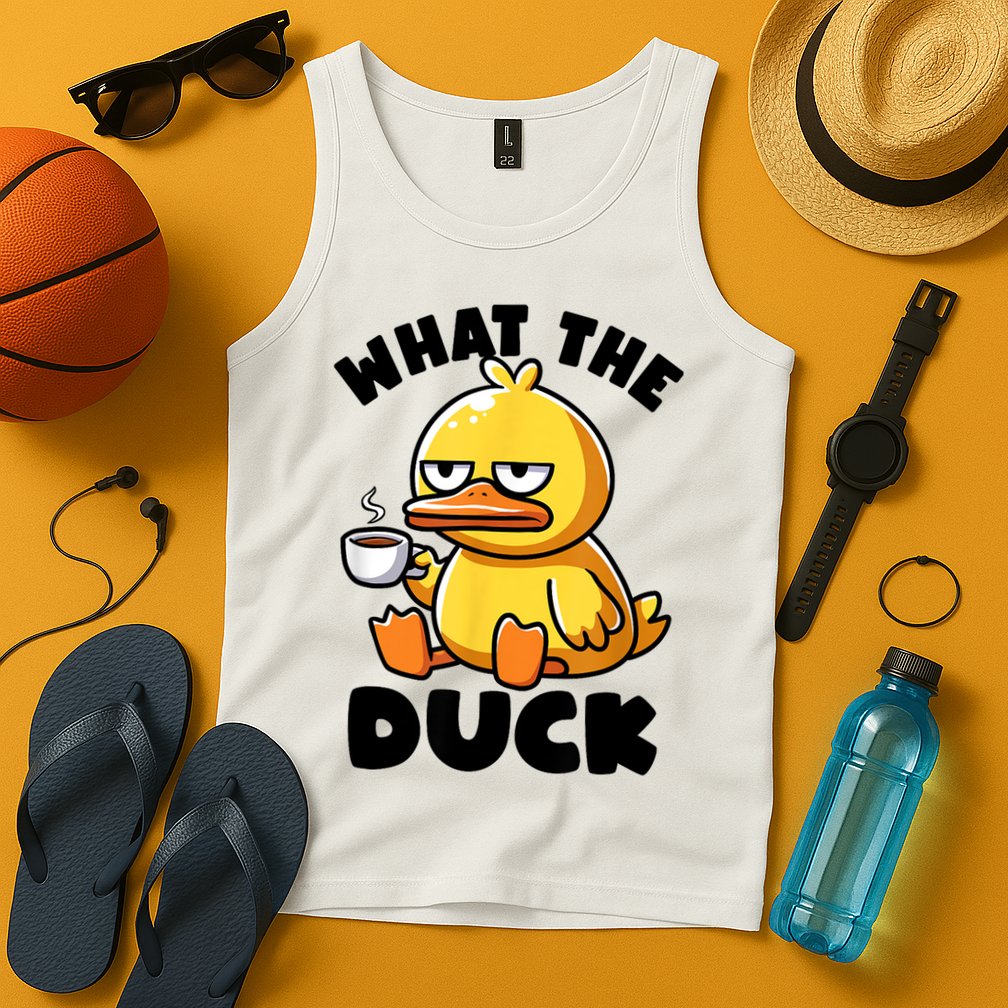 What The Duck Owner I Love Ducks Lover Funny Rubber Duck Tank Top