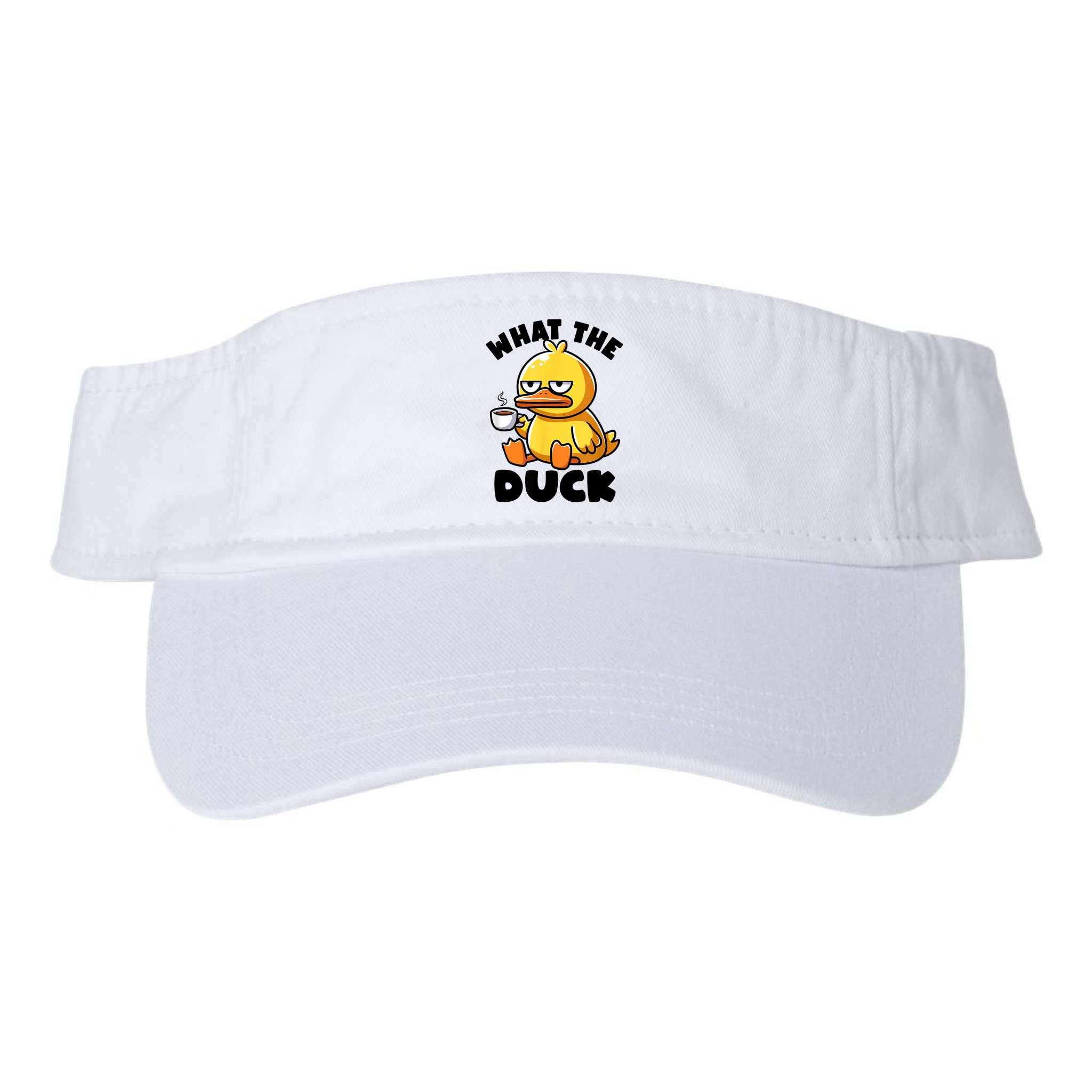 What The Duck Owner I Love Ducks Lover Funny Rubber Duck Visor