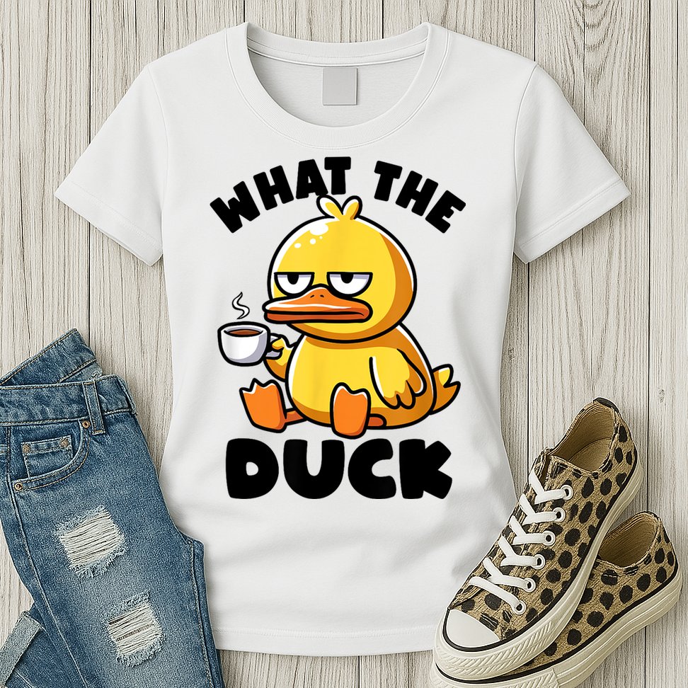 What The Duck Owner I Love Ducks Lover Funny Rubber Duck Womens T-Shirt